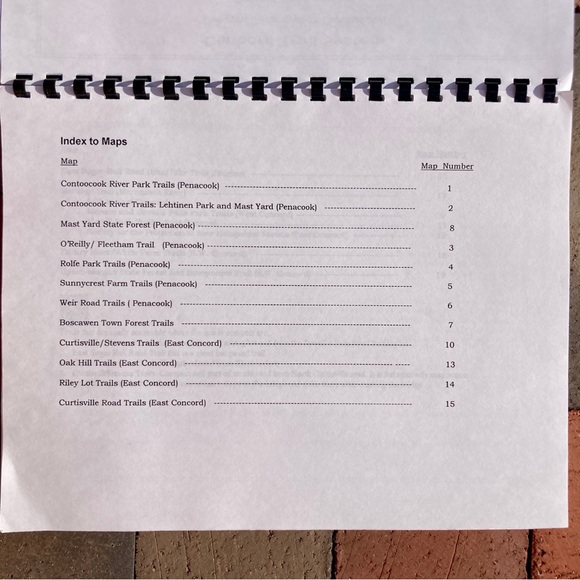 1997 Concord Trail System Map New Hampshire NH Map Contoocook New England Hiking - Picture 6 of 7